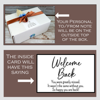 Welcome Back Gift for Co-Worker, Employee, Friend or Loved One