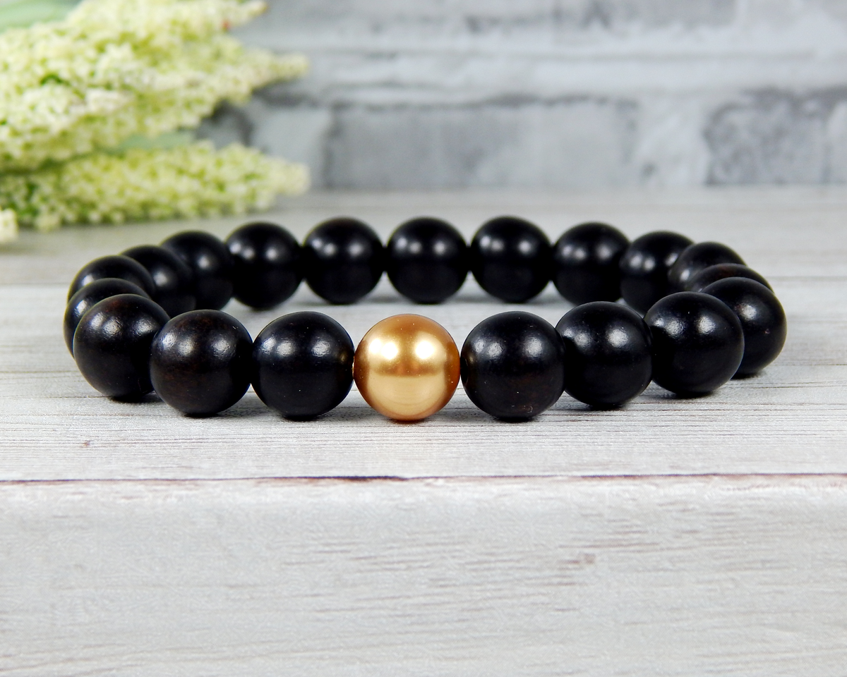 Ebony wood online bracelet