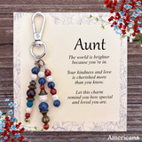 Special Aunt Purse Charm Gift – Meaningful Keepsake Keychain for Aunt