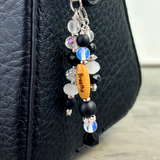 Inspirational Word Bag Charm: Gemstone Purse Accessory