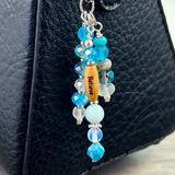 Inspirational Word Bag Charm: Gemstone Purse Accessory