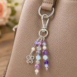 Butterfly Purse Charm – Handmade Beaded Bag Charm for Handbags, Backpacks & Totes