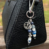 Nautical Anchor Purse Charm: Handmade Beaded Bag Accessory