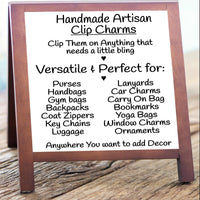 Personalized Initial Purse Charm: Artisan Handbag Accessory