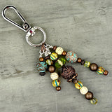 Bag Charm, Boho Charms, Gift for self, Charm for Purse, Keychain Charms, Bohemian Style, Handmade Charm with clasp, Unique gifts for women