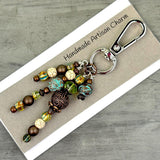 Boho Purse Charm, Handmade Bag Charm, Quality Beaded Charms,  Bohemian Style Charm, Artisan Purse Jewelry, Keyring Charm, Handbag Pendant