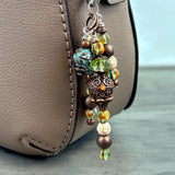 Boho Purse Charm, Handmade Bag Charm, Quality Beaded Charms,  Bohemian Style Charm, Artisan Purse Jewelry, Keyring Charm, Handbag Pendant