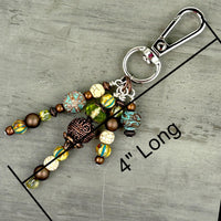 Bag Charm, Boho Charms, Gift for self, Charm for Purse, Keychain Charms, Bohemian Style, Handmade Charm with clasp, Unique gifts for women