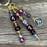 Personalized Initial Purse Charm: Artisan Handbag Accessory