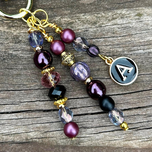 Personalized Initial Purse Charm: Artisan Handbag Accessory