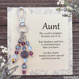 Special Aunt Purse Charm Gift – Meaningful Keepsake Keychain for Aunt