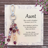 Special Aunt Purse Charm Gift – Meaningful Keepsake Keychain for Aunt