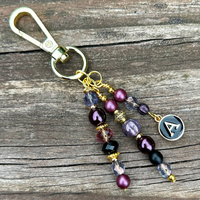 Personalized Initial Purse Charm: Artisan Handbag Accessory
