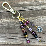 Personalized Initial Purse Charm: Artisan Handbag Accessory