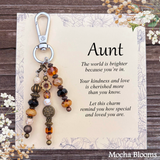 Special Aunt Purse Charm Gift – Meaningful Keepsake Keychain for Aunt