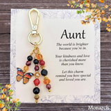 Special Aunt Purse Charm Gift – Meaningful Keepsake Keychain for Aunt