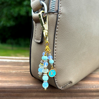 Personalized Initial Purse Charm: Artisan Handbag Accessory