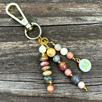 Personalized Initial Purse Charm: Artisan Handbag Accessory