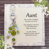 Special Aunt Purse Charm Gift – Meaningful Keepsake Keychain for Aunt