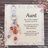 Special Aunt Purse Charm Gift – Meaningful Keepsake Keychain for Aunt