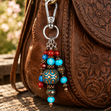 hippie purse charm on bohemian style purse