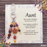 Special Aunt Purse Charm Gift – Meaningful Keepsake Keychain for Aunt