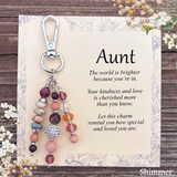 Special Aunt Purse Charm Gift – Meaningful Keepsake Keychain for Aunt