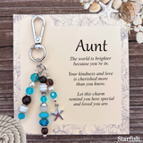 Special Aunt Purse Charm Gift – Meaningful Keepsake Keychain for Aunt