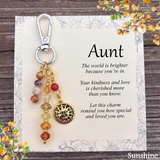 Special Aunt Purse Charm Gift – Meaningful Keepsake Keychain for Aunt