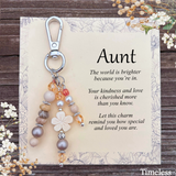 Special Aunt Purse Charm Gift – Meaningful Keepsake Keychain for Aunt