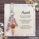 Special Aunt Purse Charm Gift – Meaningful Keepsake Keychain for Aunt