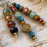 Retro Vintage Boho Purse Charm – Handmade Beaded Bag Accessory