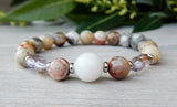 agate beaded jewelry subtle toned bracelets