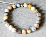 8mm agate bracelet natural stone jewelry