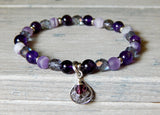 beaded purple jewelry
