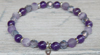 purple bracelet with amethyst