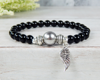 angel wing bracelet remembrance jewelry for women