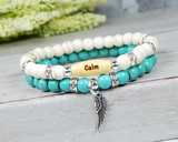 spiritual gifts angel wing bracelet inspirational message jewelry