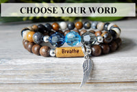 Inspiration Angel Wing Bracelet with Message Bead