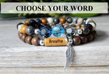 Inspiration Angel Wing Bracelet with Message Bead