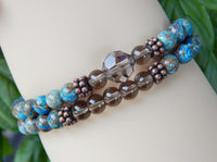 beaded gemstone bracelet womens jewelry