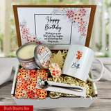 Unique care package for her birthday with personalized mug and meaningful message