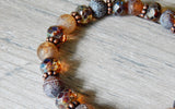 brown agate gemstone bracelet