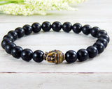 Mens Buddha Bracelet - Buddhist Jewelry for Men - Gift for Boyfriend - Buddha Gifts