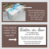 Sister-In-Law Gift Basket with Personalization