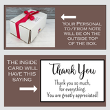 Thank You Gift Basket with Personalized Mug To Send