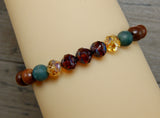 earthy bracelet woodland jewelry wood beads