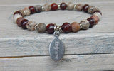 engraved bracelet for women gemstone jewelry