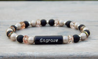 mothers bracelet engraved jewelry