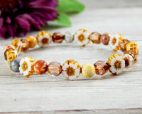 flower bracelets for women nature themed jewelry